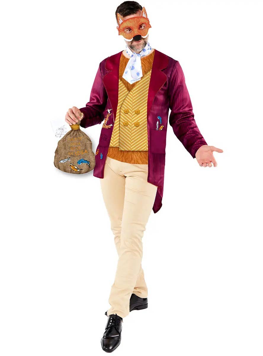 Image of Roald Dahl Fantastic Mr Fox Men's Plus Size Costume - Alternate View 1