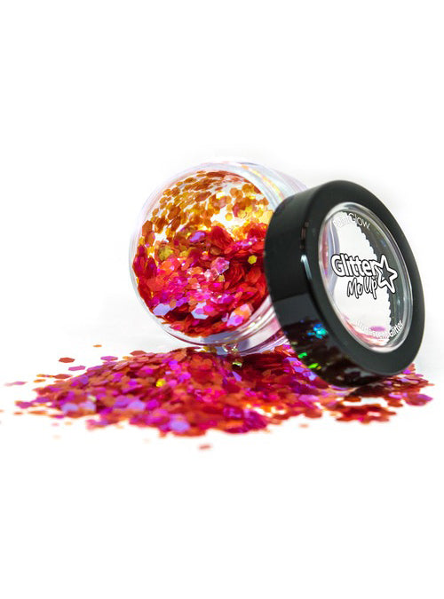 Fantasy Iridescent Chunky Dragon Heart Loose Glitter Shaker - Main Image