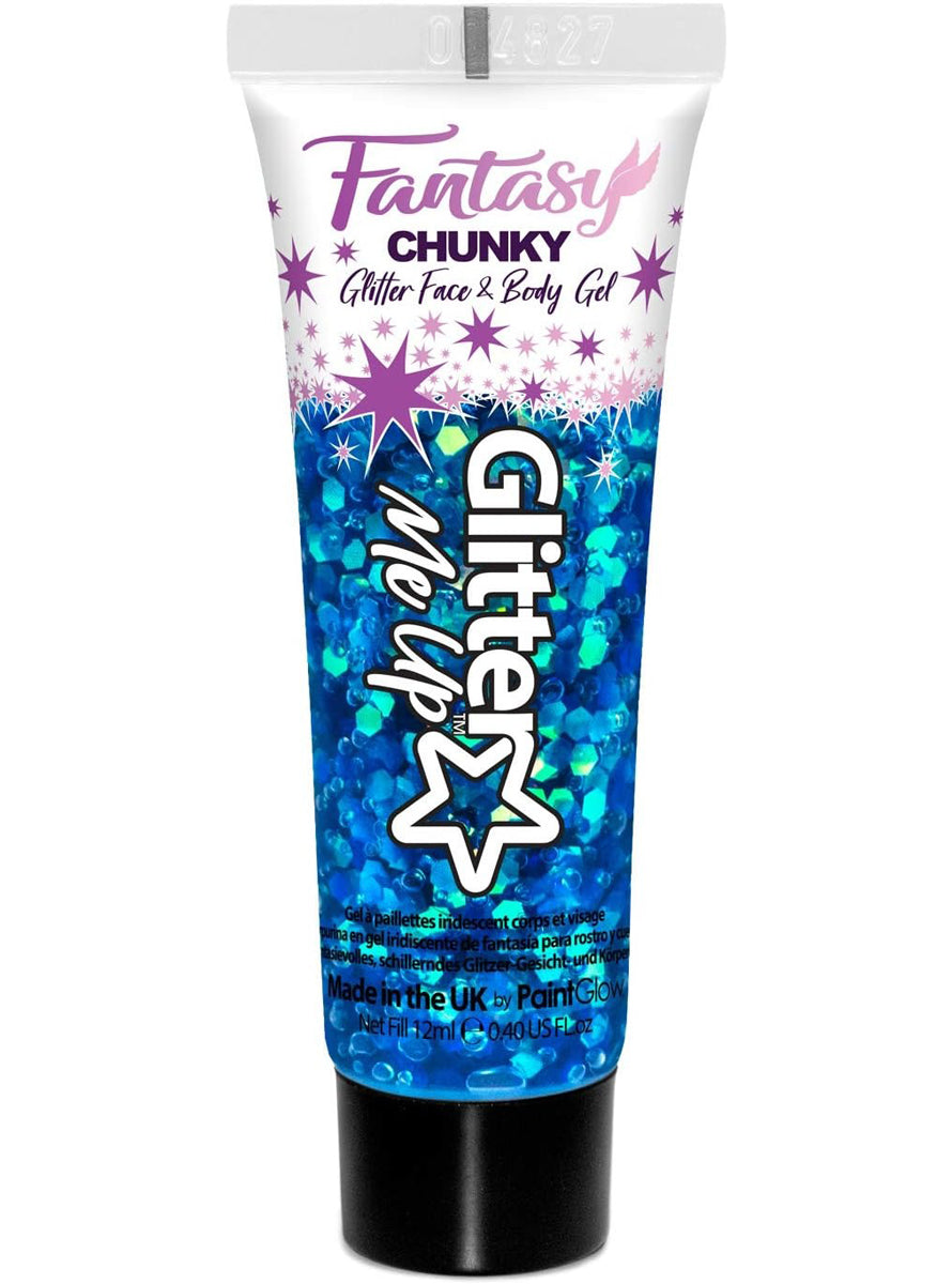Fantasy Iridescent Chunky Mermaizing Blue Face and Body Glitter Gel - Main Image