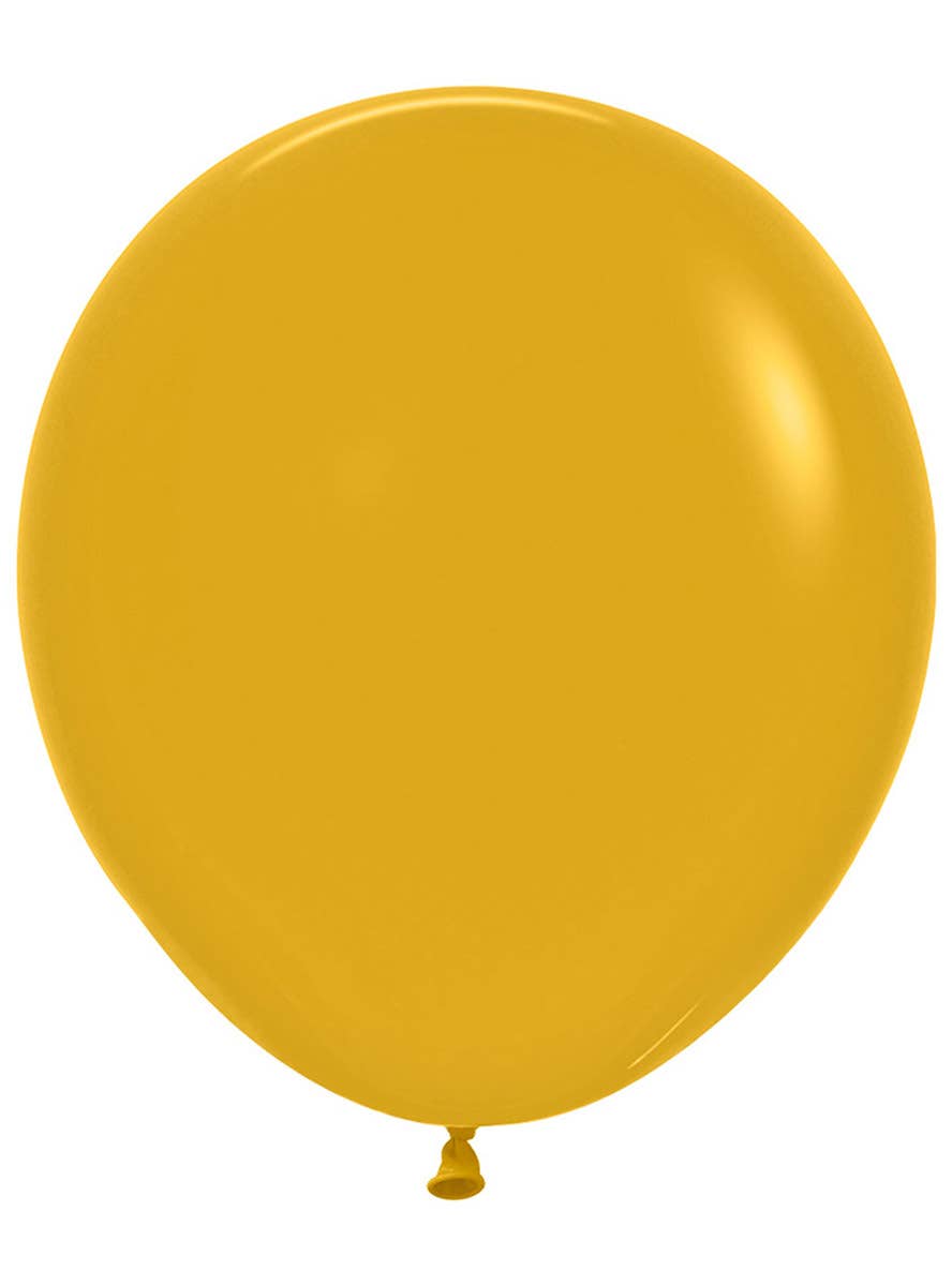 Image of Fashion Mustard Yellow 6 Pack 45cm Latex Balloons