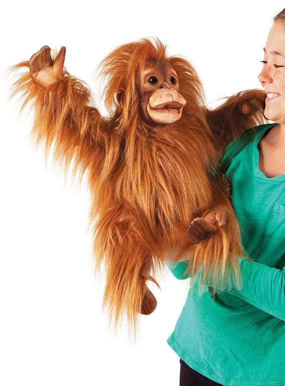 Fluffy Baby Orangutan Puppet - Alternate Image 2