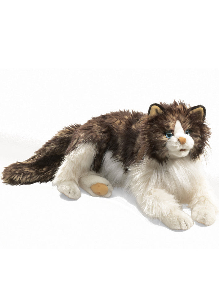 Fluffy Ragdoll Cat Large Plush Puppet