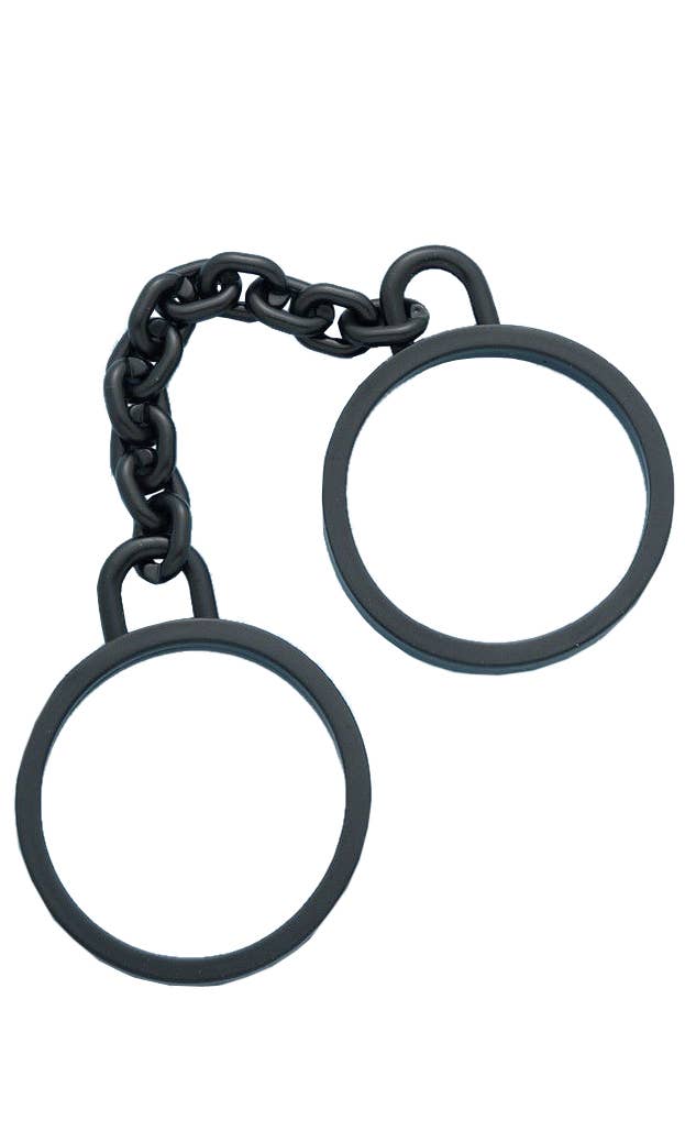 Black Plastic Prisoner Shackles Costume Accessory