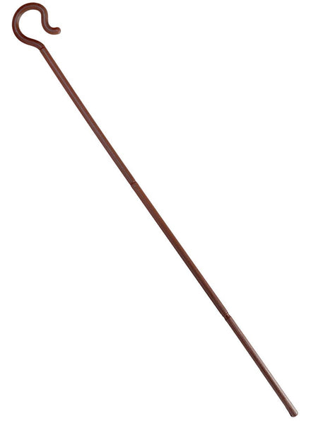 Brown Plastic Collapsible Shepherd Crook Costume Accessory