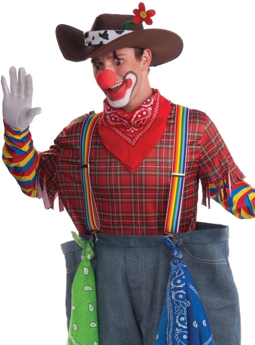 Rodeo Clown Costume Fancy Dress Costume Front Close Up View