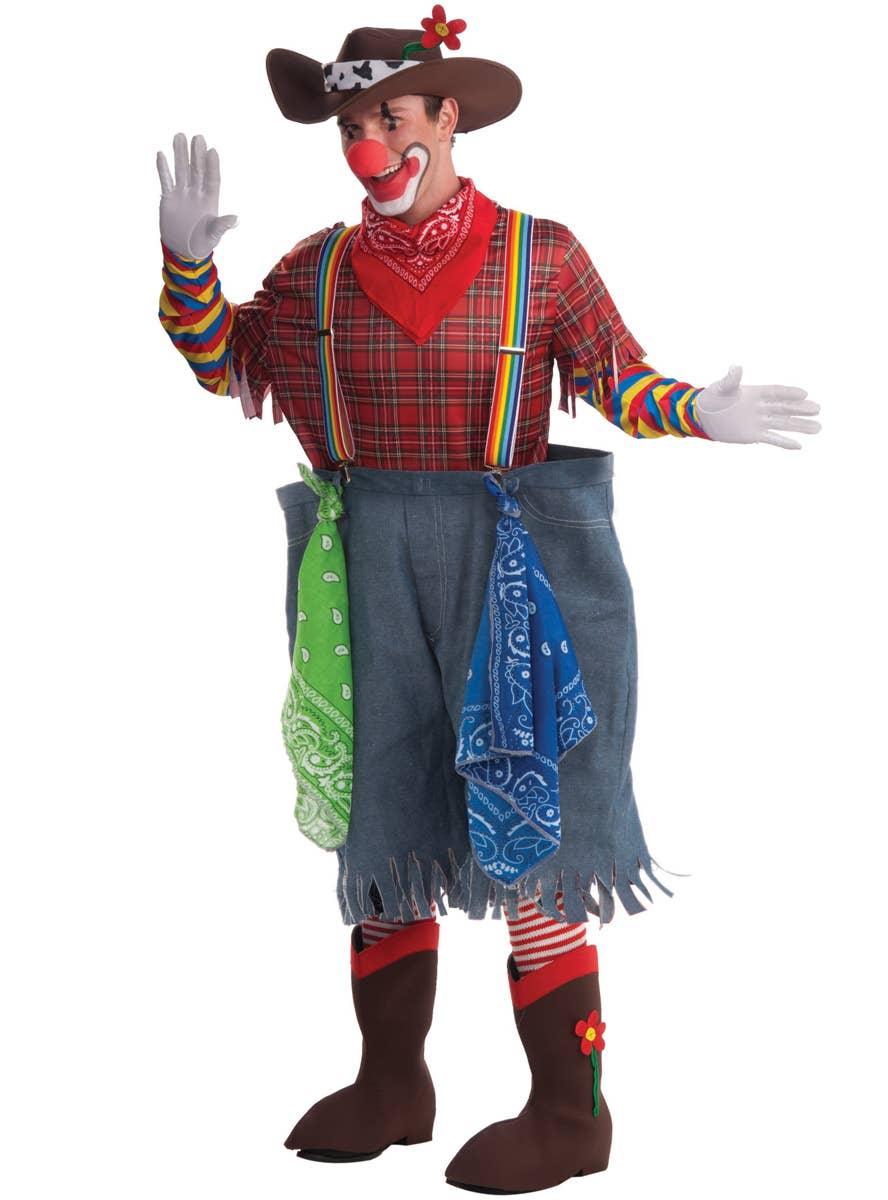 Rodeo Clown Costume Fancy Dress Costume Full Front View
