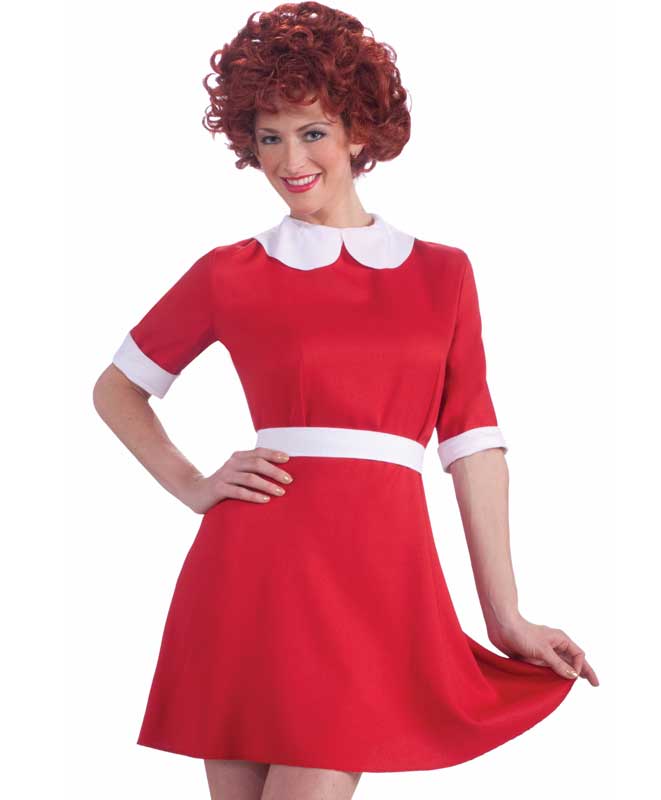 Women's Annie Fancy Dress Costume Close Up