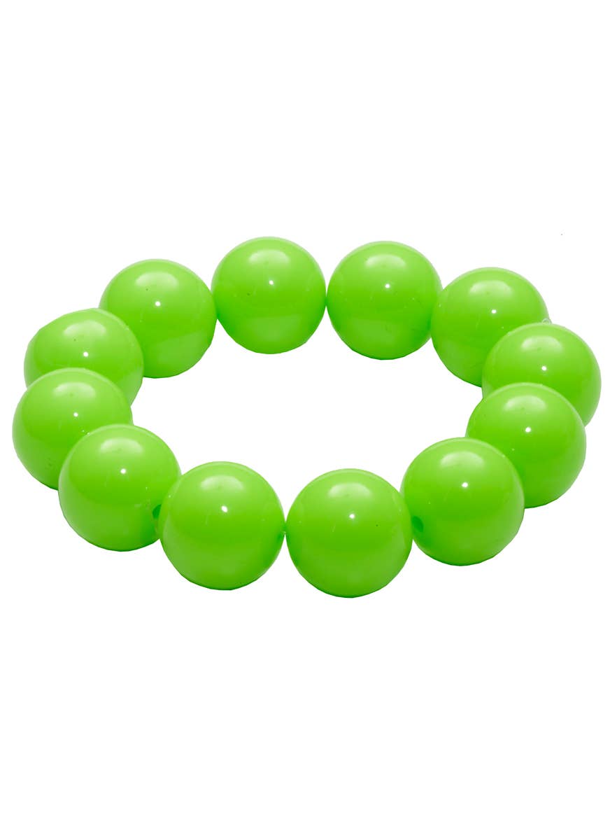 Neon Green Beaded Bracelet