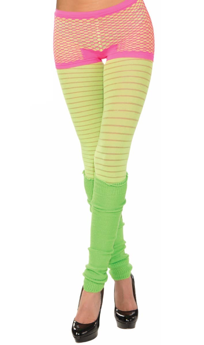 Image of Candy Club Neon Pink Fishnet Booty Shorts