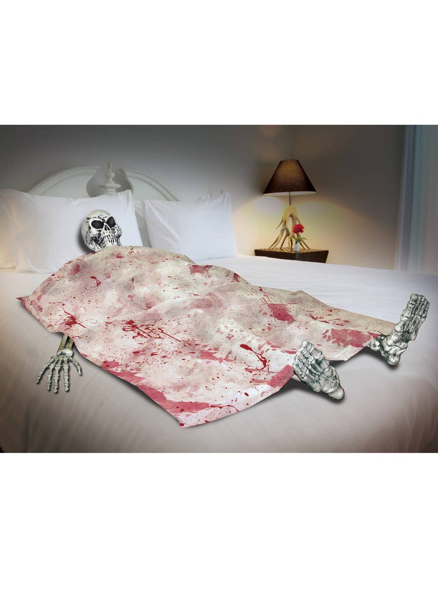 Bloody Skeleton and Bedding Halloween Decoration - Alternate Image