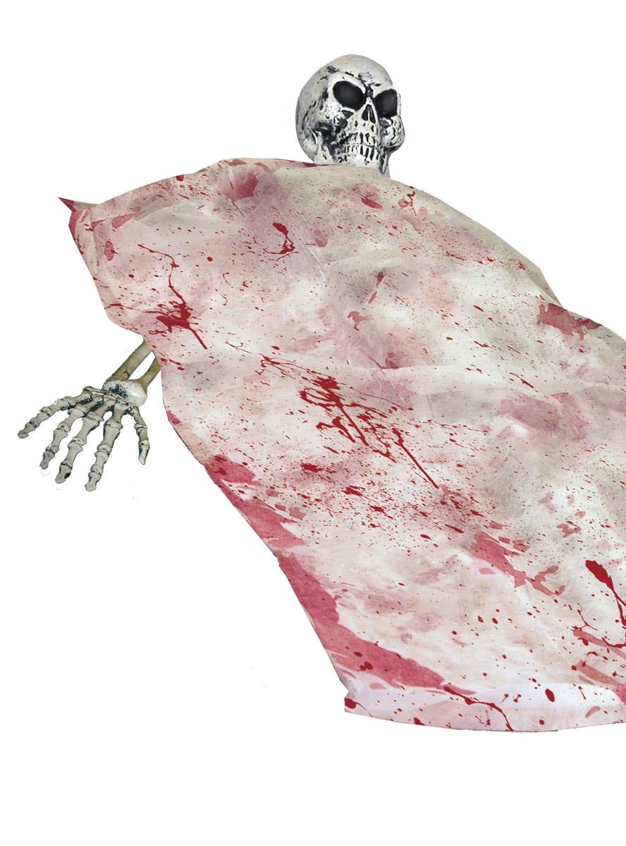 Bloody Skeleton and Bedding Halloween Decoration - Close Image