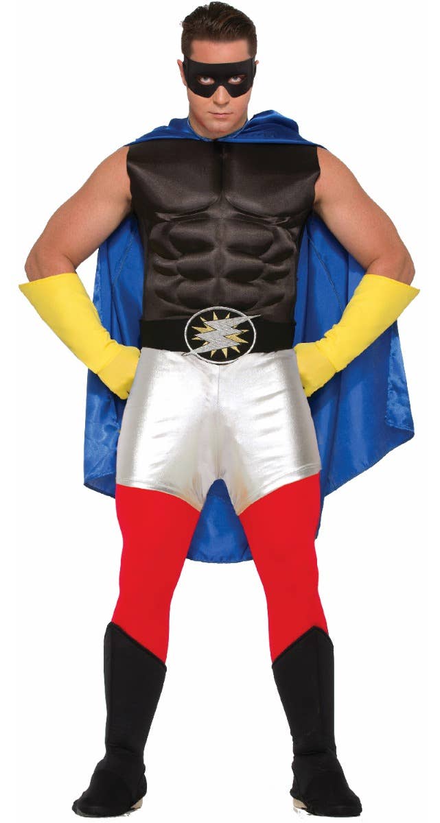 Adult's Unisex Red Tights Superhero Costume Pants By Forum Novelties Zoomed Out Image