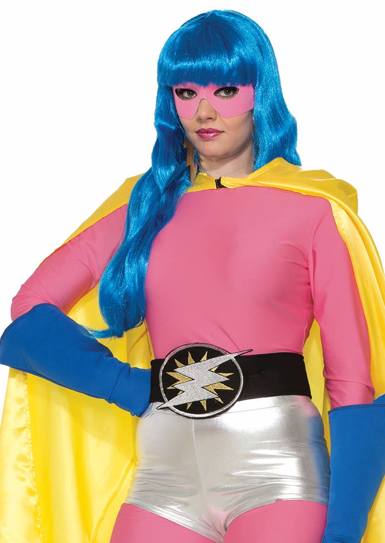 Image of Superhero Pink Long Sleeve Womens Costume Top