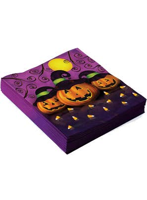 Pack of 16 Halloween Pumpkins Napkins