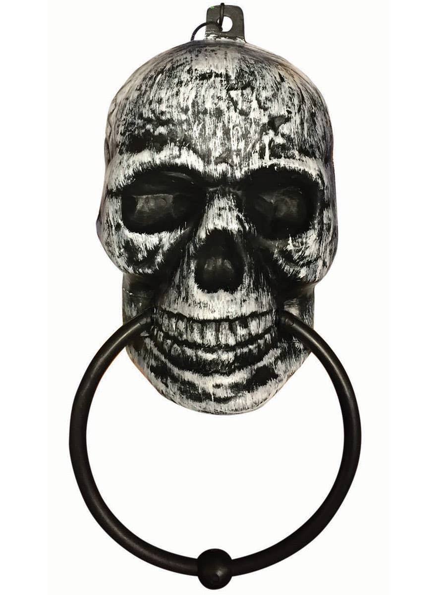 Silver Skull Door Knocker Halloween Decoration