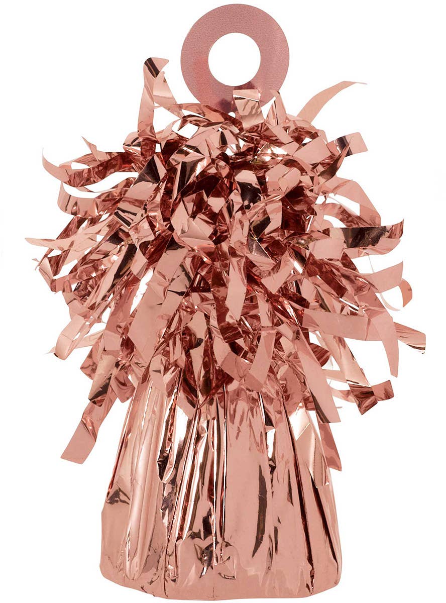Image of Foil 170 Gram Metallic Rose Gold Balloon Weight