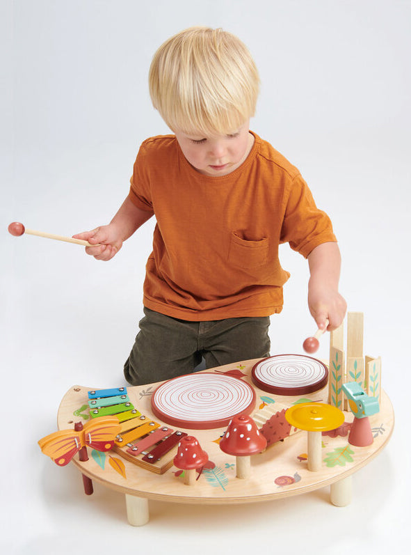 Forest Musical Table Childrens Wooden Toy Set - Lifestyle Image 4