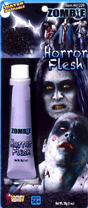 Grey Horror Zombie Flesh Costume Makeup