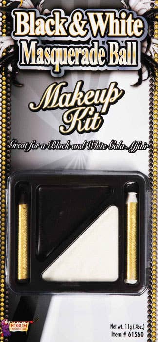 Black and White Grease Paint Costume Makeup Kit