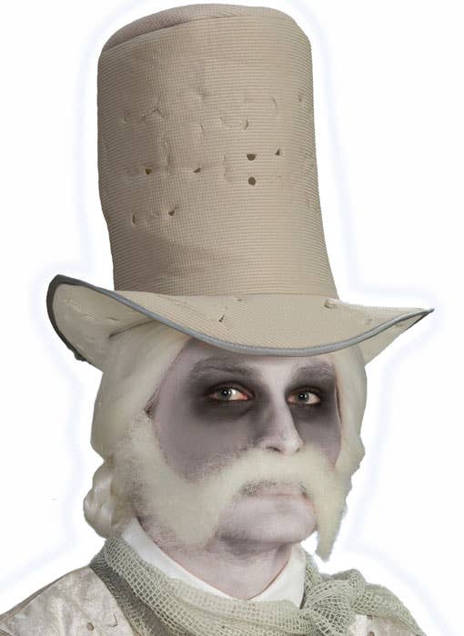 Fluffy White Moustache and Sideburns Costume Accessory