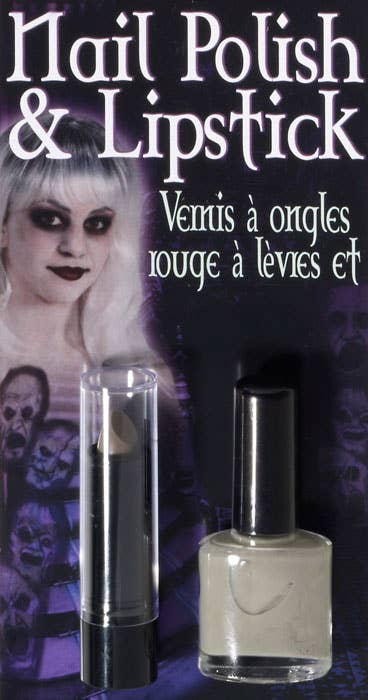 Ghostly Spirits White Nail Polish and Lip Stick