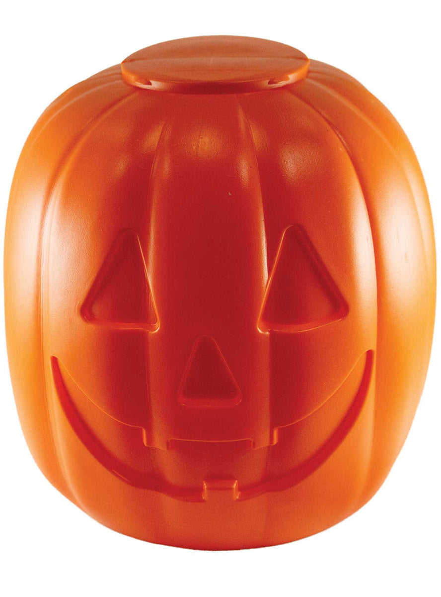 3 Pack of Halloween Fright Night Stackable Pumpkin Decorations - Middle Pumpkin Image
