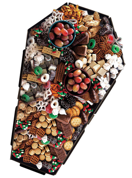 51cm Coffin Shaped Halloween Fright Night Serving Platter - Main Image