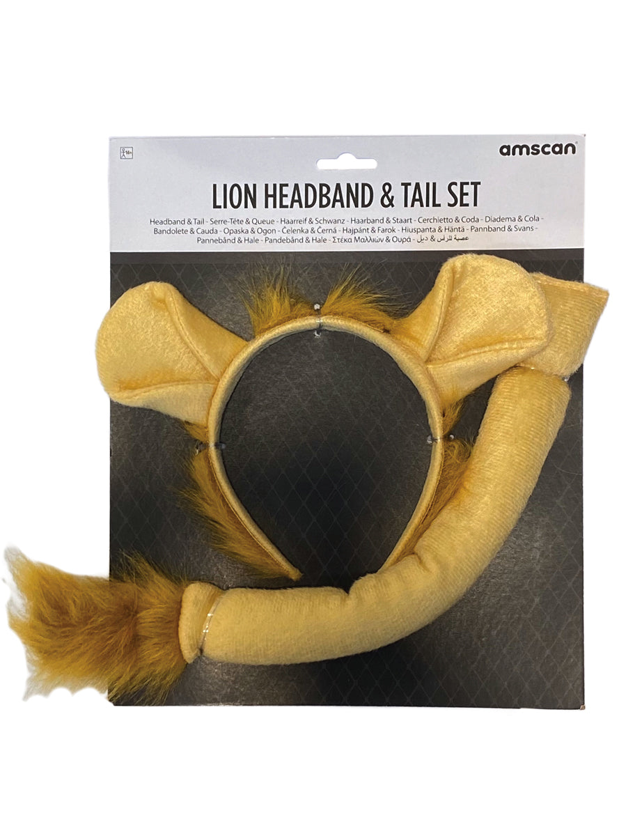 Orange Fluffy Lion Ears and Tail Set - Alternate Image