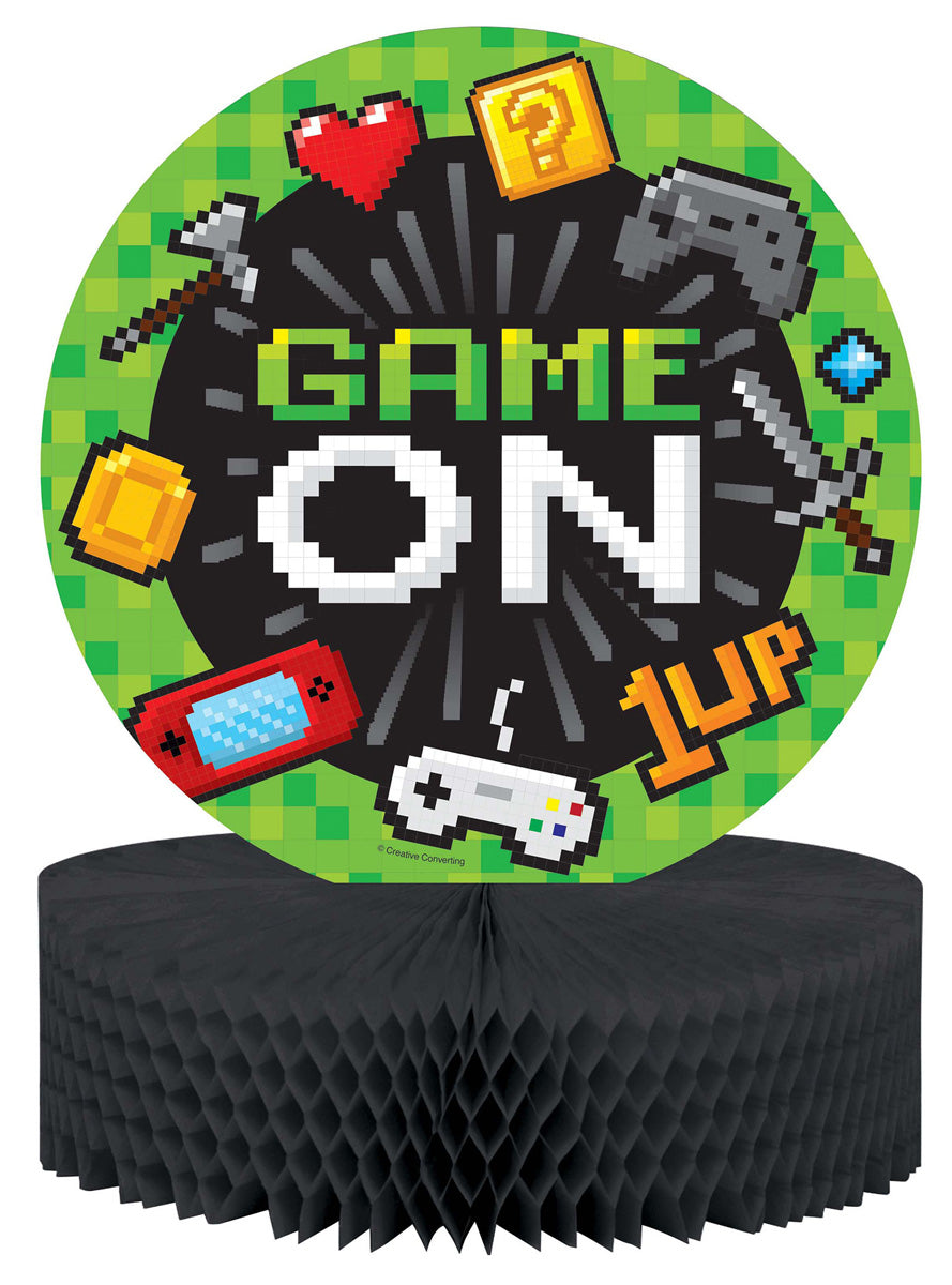 Gaming Party Green 16 Pack Beverage Napkins – Main Image