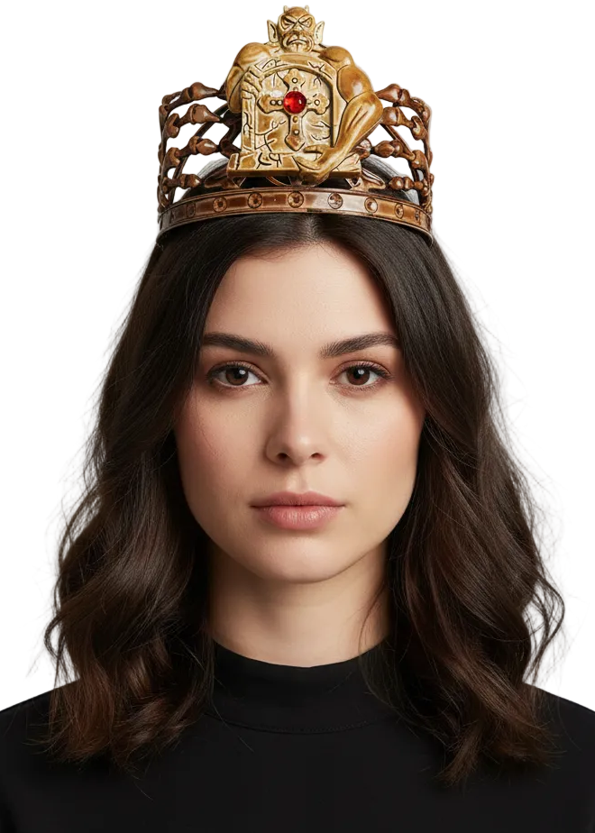 Voodoo Bones Crown Halloween Costume Accessory - Main IMage
