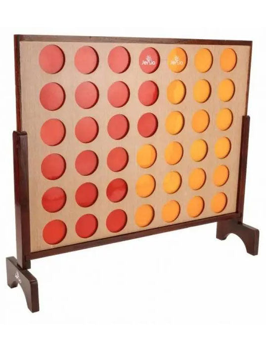 Giant 120cm Connect Four In A Row Hardwood Outdoor Party Game - Alternative Image