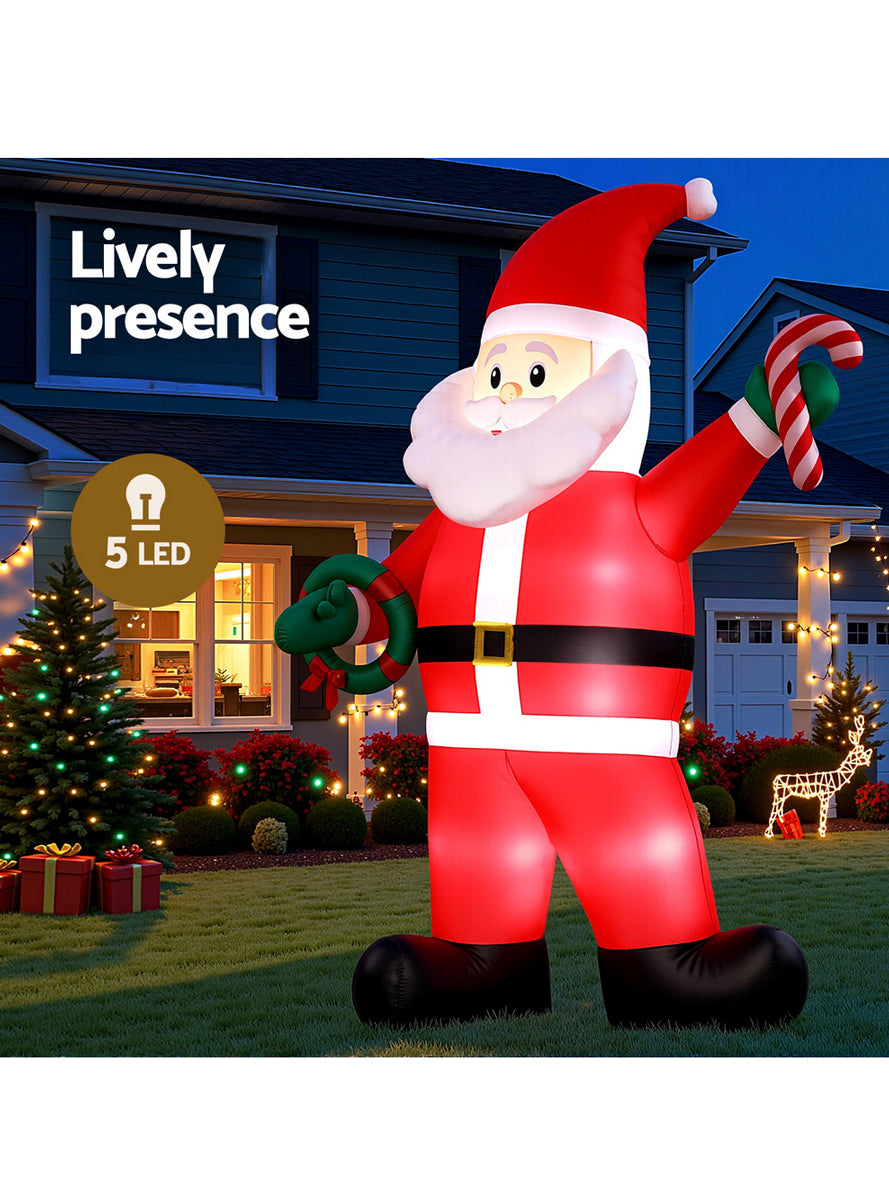Giant Santa Claus Inflatable Christmas Decoration 380cm - Info Image 3