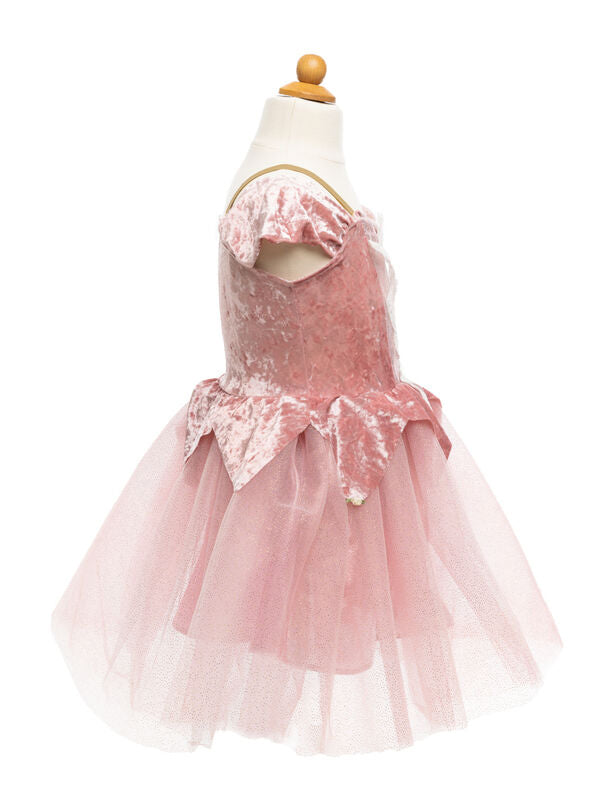 Girls Dusty Rose Ballerina Costume - Side Image