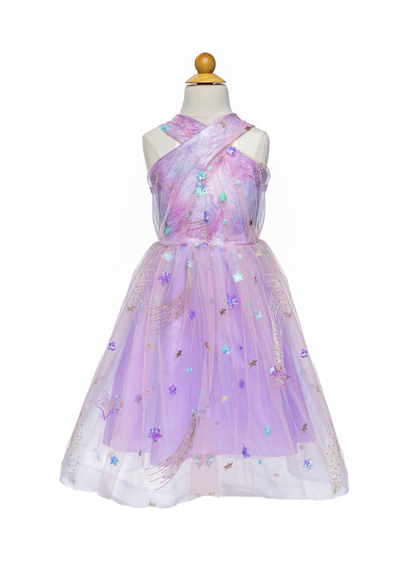 Girls Shimmer Star Lilac Costume - Main Image