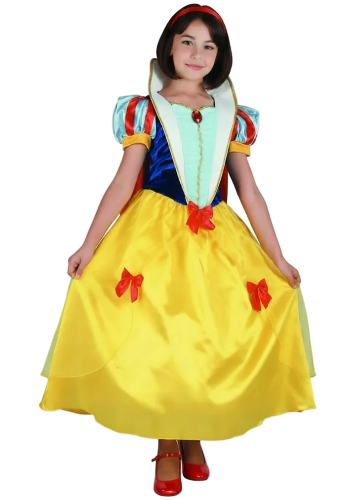 Snow White Girls Disney Princess Fancy Dress Costume - Main Image