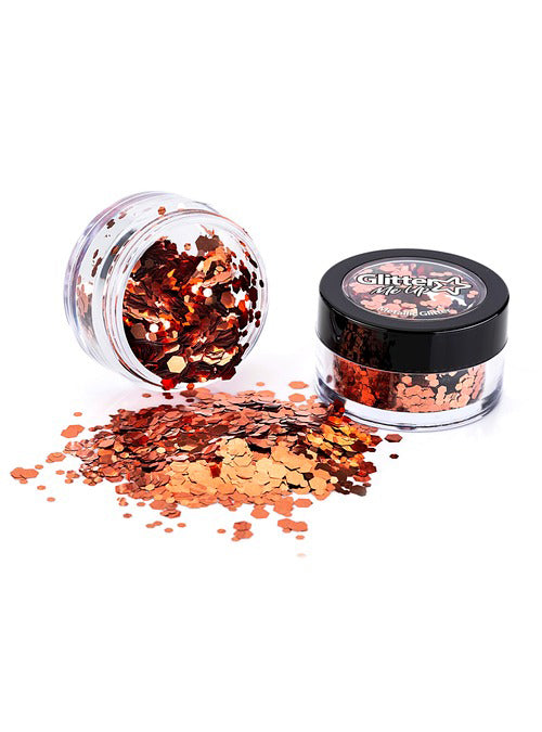 Glittler Me Up Chunky Metallic Rose Gold Loose Glitter Shaker - Main Image