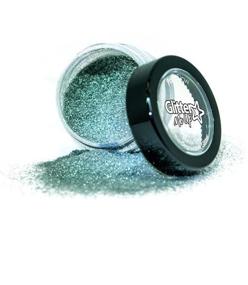Glittler Me Up Fine Sage Green Loose Bio Degradable Glitter Pot - Main Image
