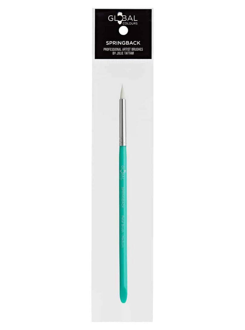 Global Colours Small Petal Springback Facepaint Brush - Packaging Image