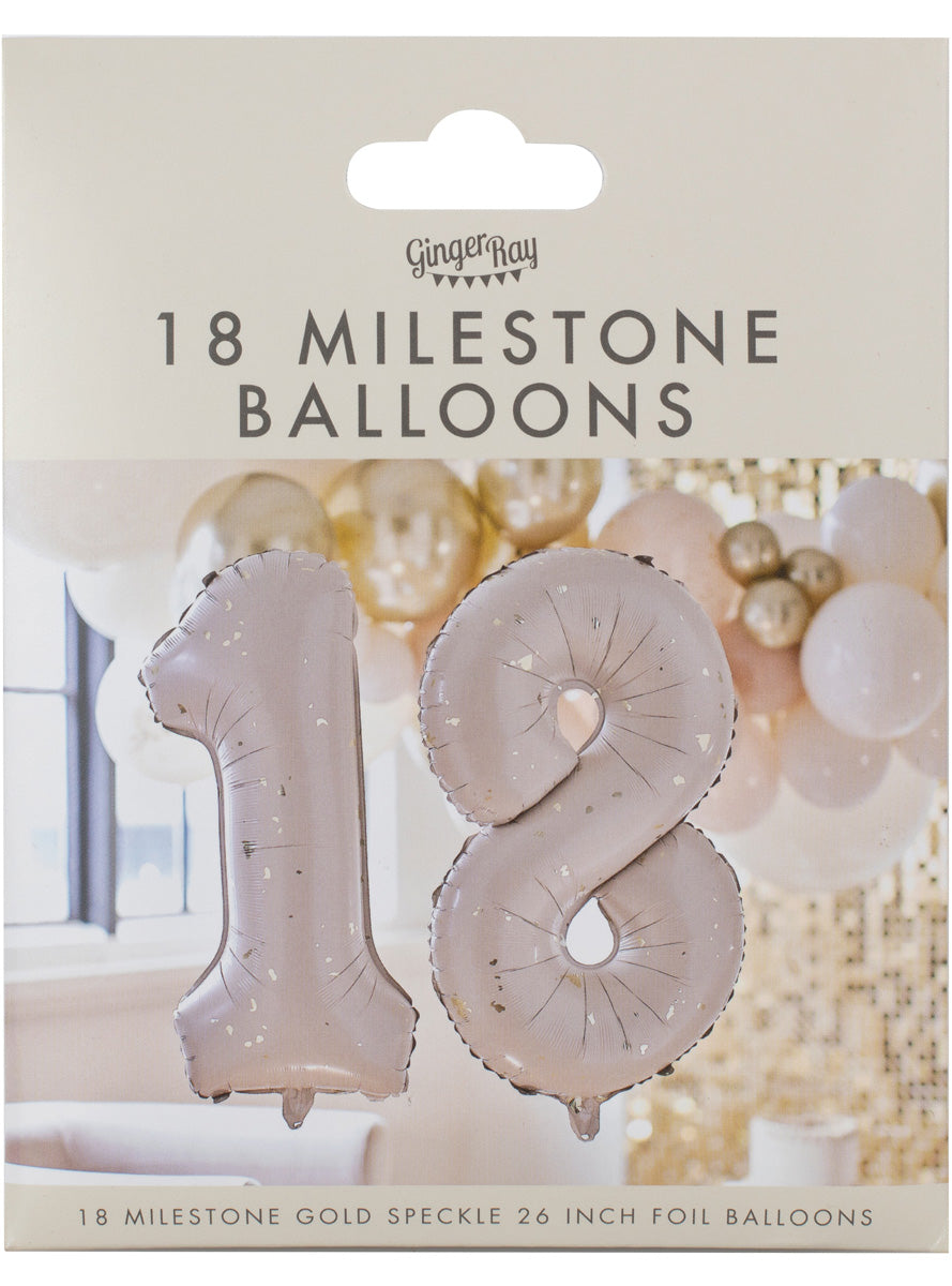 Gold Party 18th Birthday 66cm Balloon Kit – Packaging Image