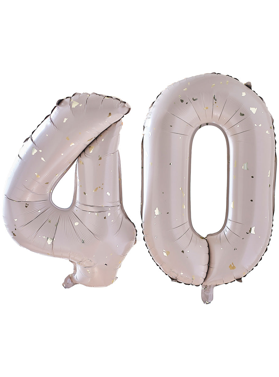 Gold Party 40th Birthday 66cm Balloon Kit – Main Image
