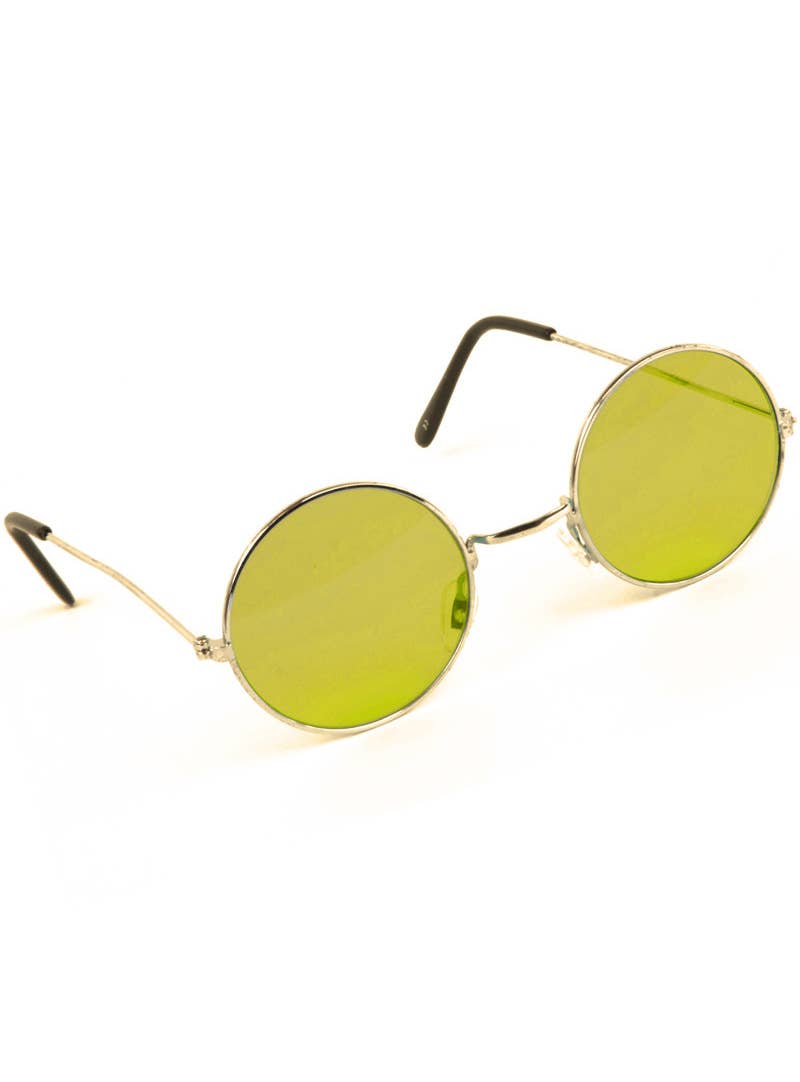 Round Yellow John Lennon Hippie Teashade Hippie Sunglasses