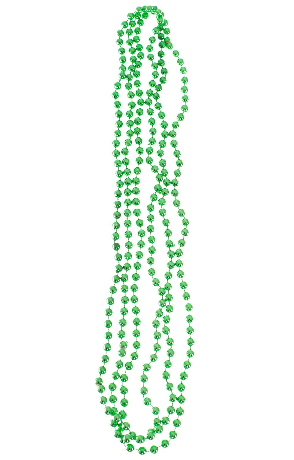 3 Strand Metallic Green Necklace St Patrick's Day or Sports Day Costume Jewellery
