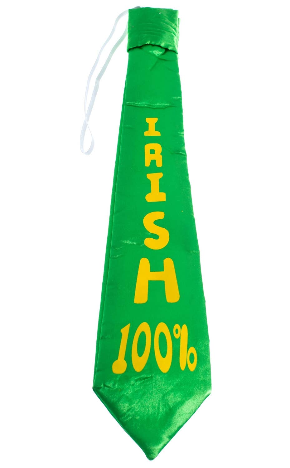 Green and Yellow St Patrick's Day Satin Irish 100 percent Costume Tie