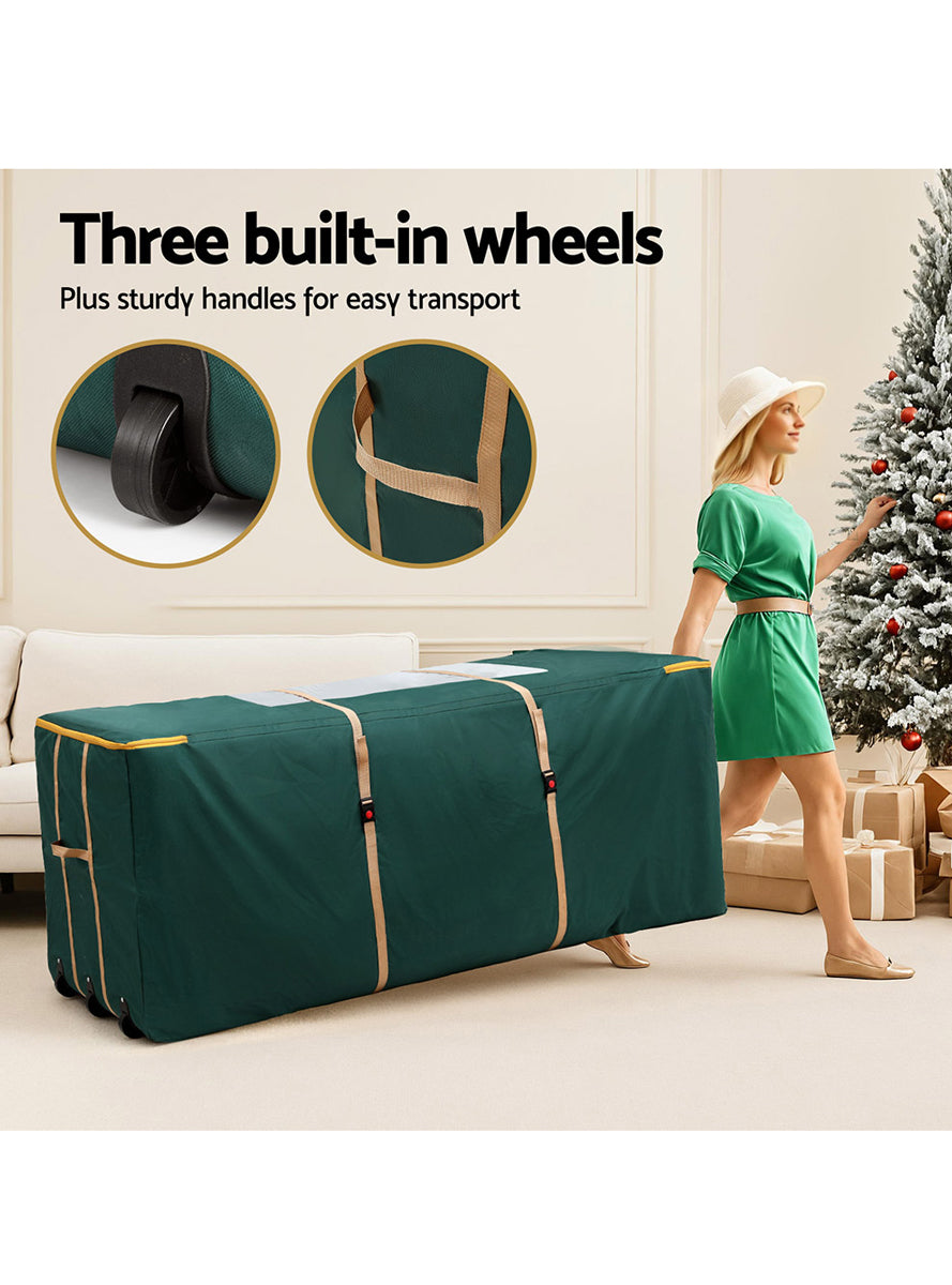 Green Christmas Tree Storage Bag With Handles - Info Image 1