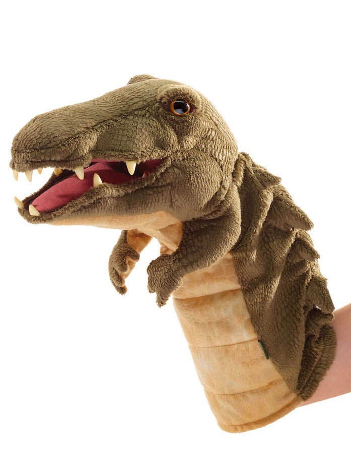 Green Crocodile Head Stage Puppet - Main Image