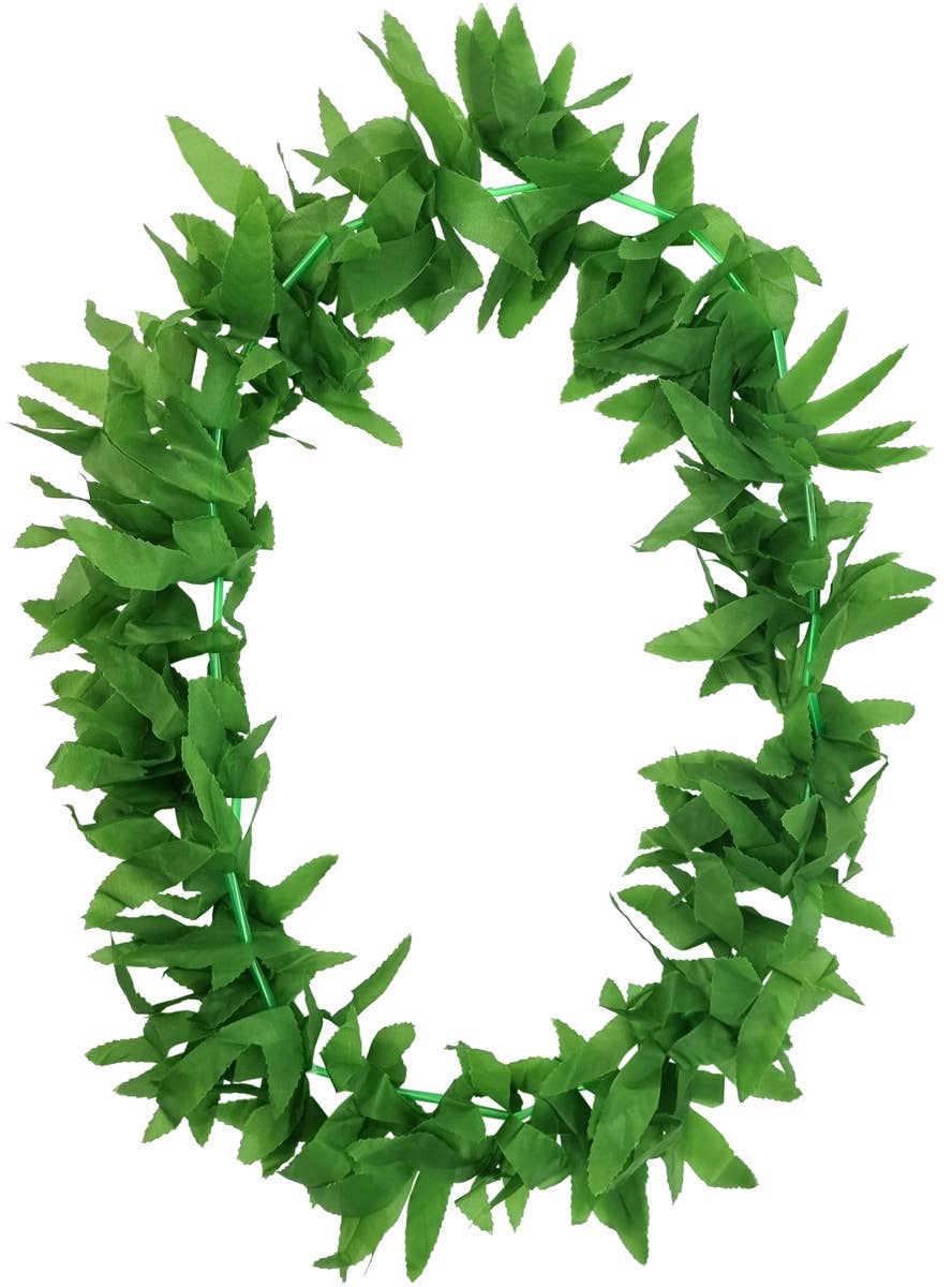 Green Marijuana Leaf 1960s Hippie Costume Lei