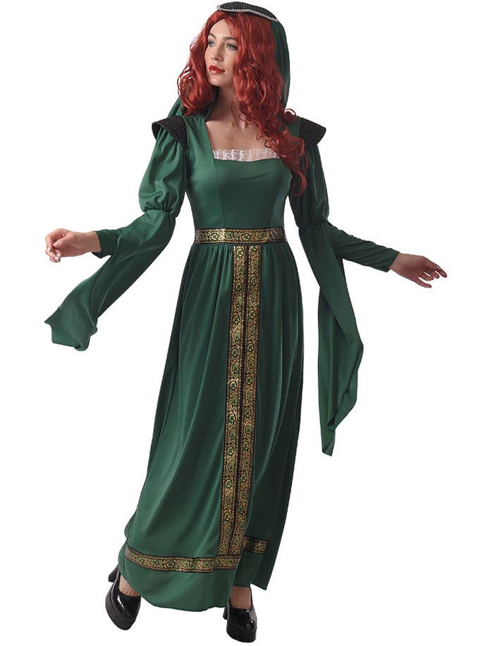 Image of Pretty Green Medieval Princess Women's Costume