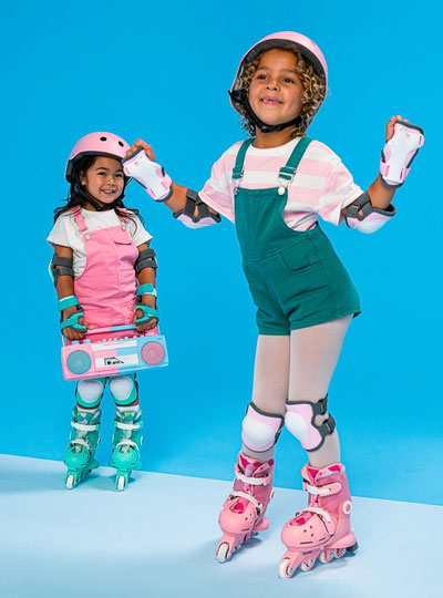 Green Twista Kids Roller Skates - Lifestyle Image 5