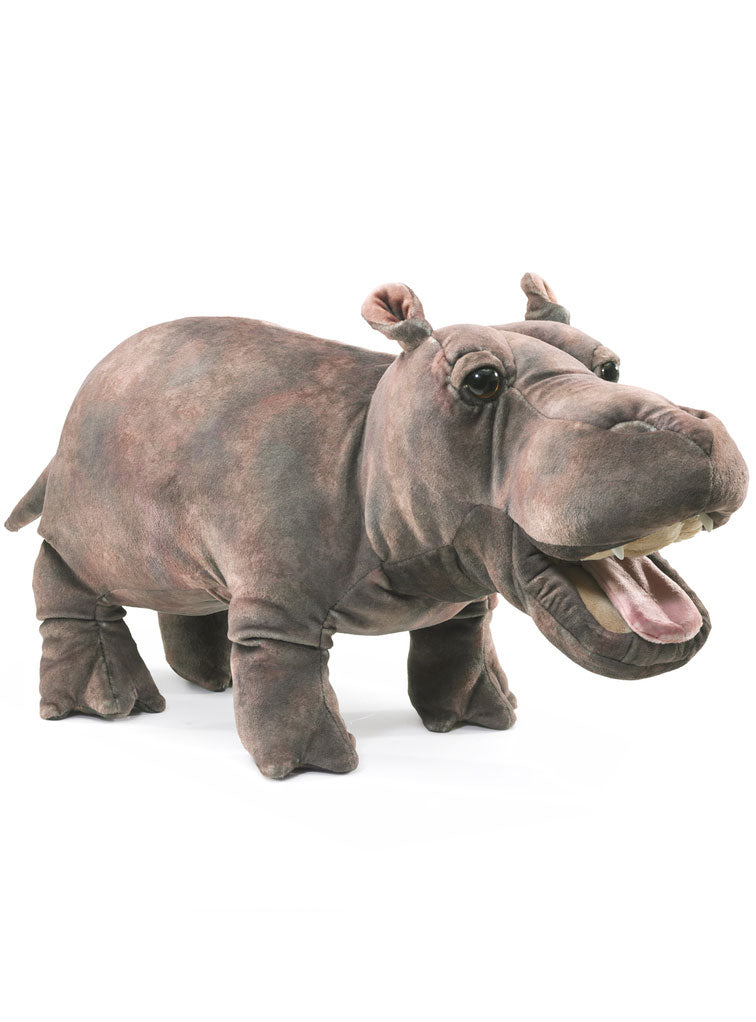 Grey Baby Hippo Puppet - Main Image