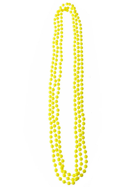 Beaded Yellow Costume Necklaces in a Set of 3